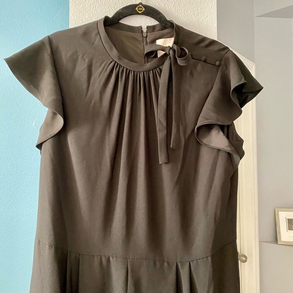 Gal Meets Glam Sybil Flutter Sleeve Black Jumpsuit size 16 - Picture 6 of 16